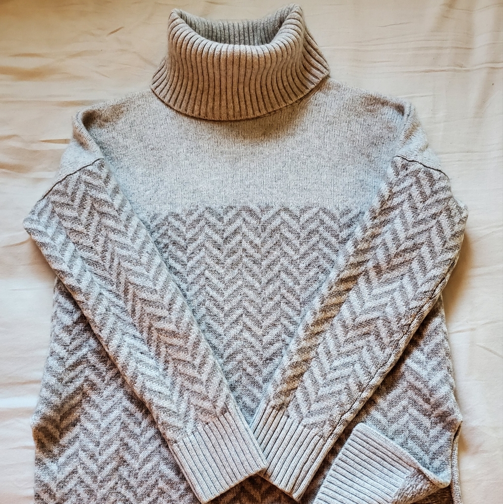 ATHLETA Turtleneck Sweater, Women's S/M, Wool, Cashmere